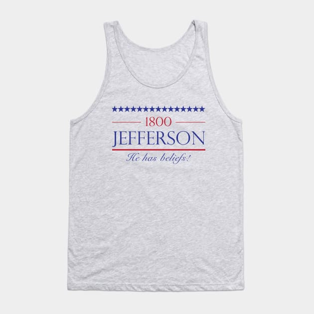 Vote for Jefferson 1800! Tank Top by NLKideas